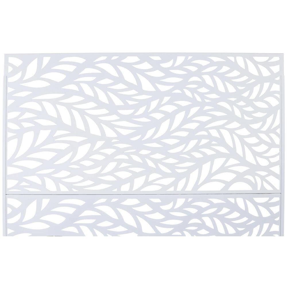 maocao hoom 76"x48" Privacy Screen Metal Privacy Screen, Freestanding Decorative Privacy Screen for Deck Balcony Patio, Outside Lawn (2)
