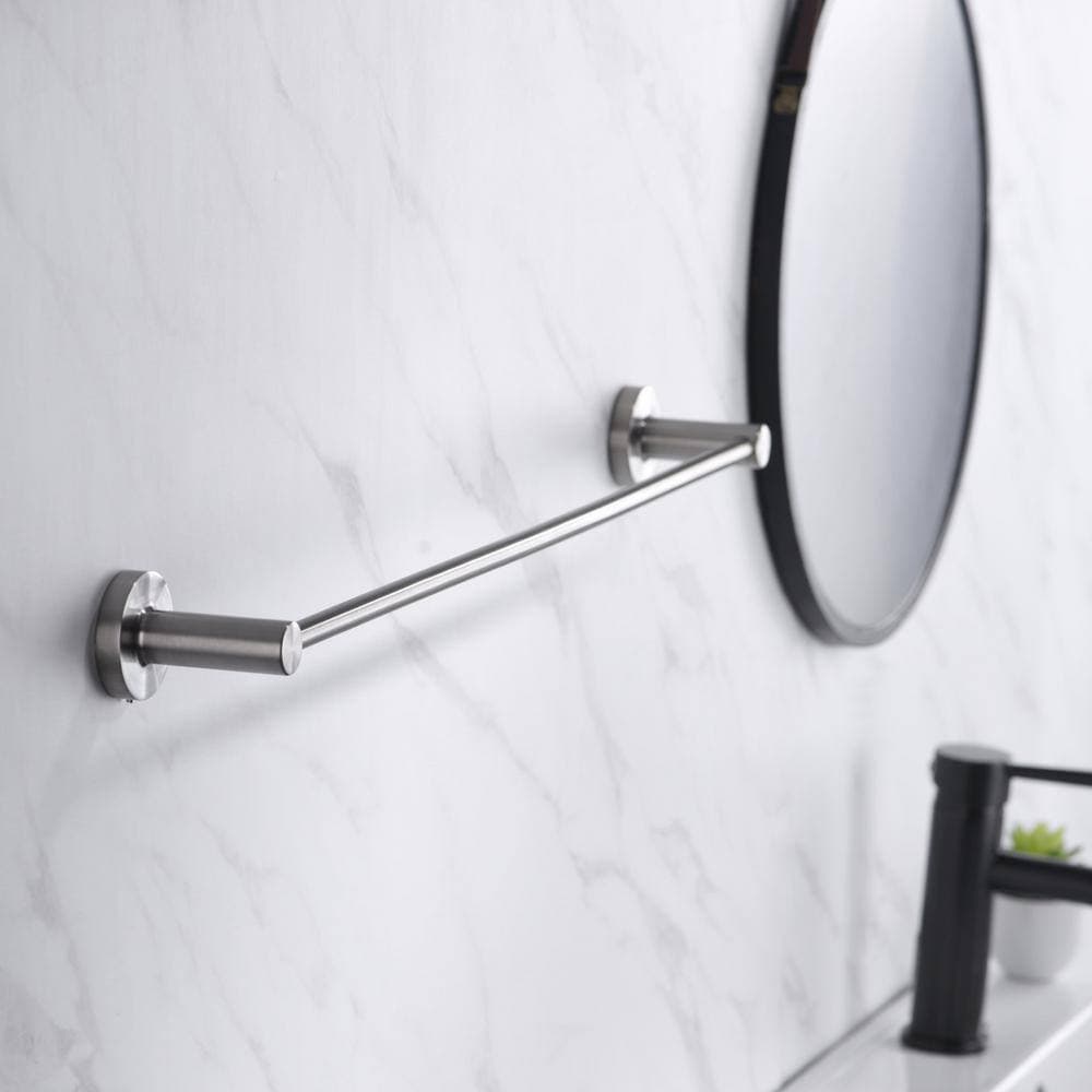 Ultra Faucets Kree 4-Piece Bath Hardware Set with Towel Bar, Towel Ring, Toilet Paper Holder and Robe Hook (2)