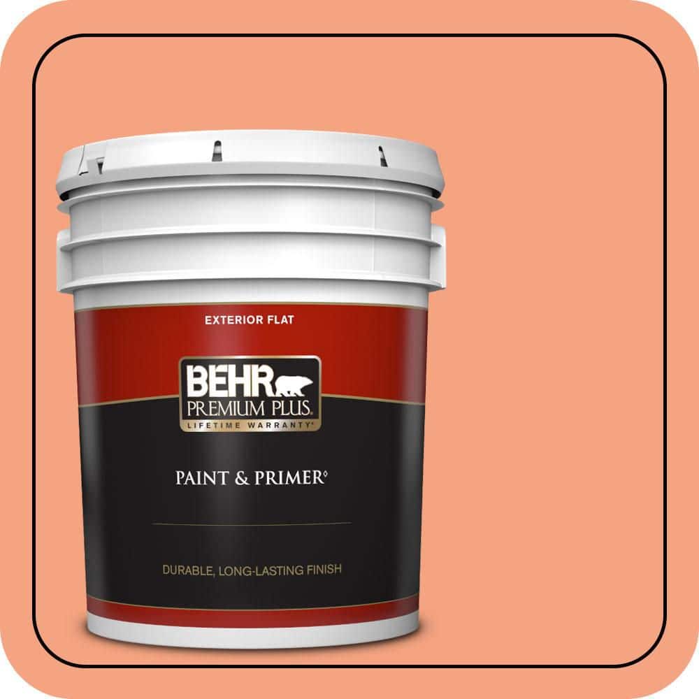 BEHR PREMIUM PLUS 5 gal. #P190-4 Siren Flat Exterior Paint & Primer
