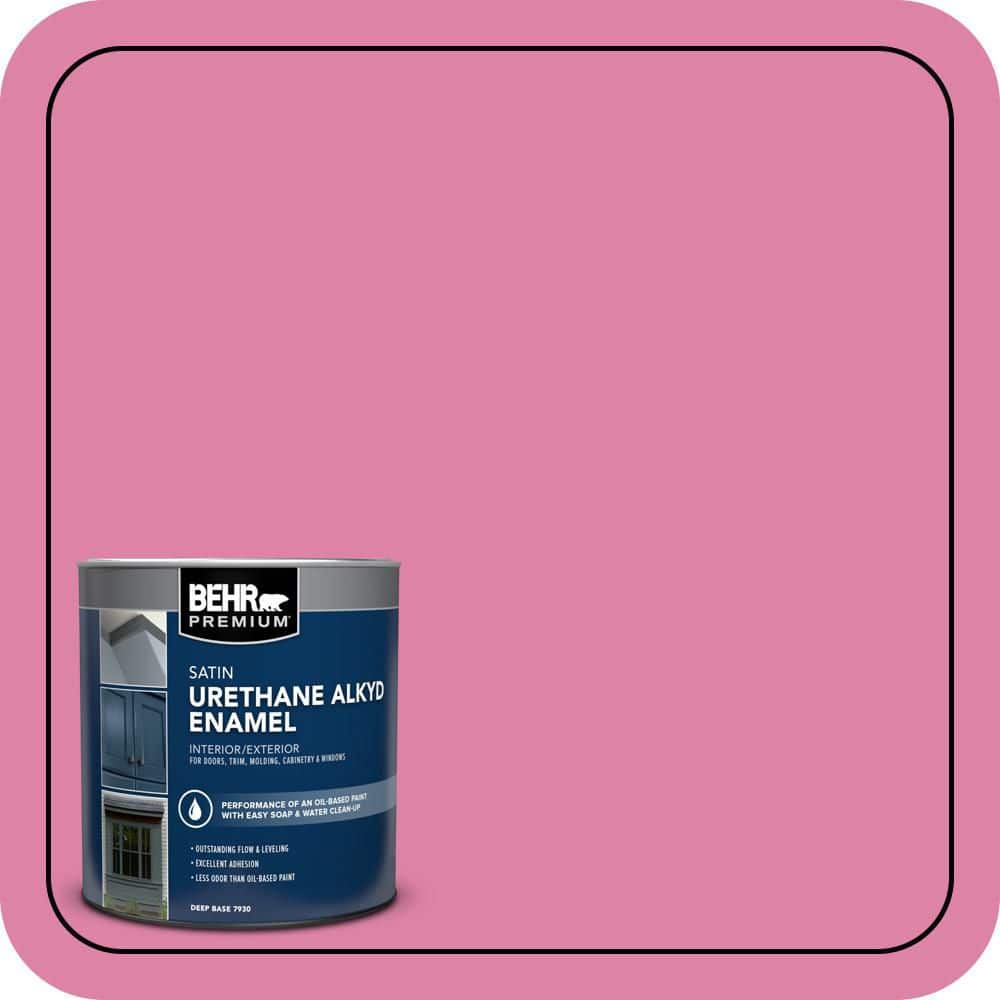 BEHR PREMIUM 1 qt. Home Decorators Collection #HDC-MD-10A Sweet Chrysanthemum Satin Enamel Urethane Alkyd Interior/Exterior Paint (1)