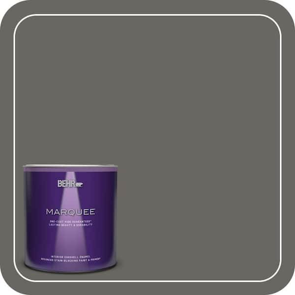 BEHR MARQUEE 1 qt. #PPU24-03 Chinchilla Eggshell Enamel Interior Paint & Primer (2)