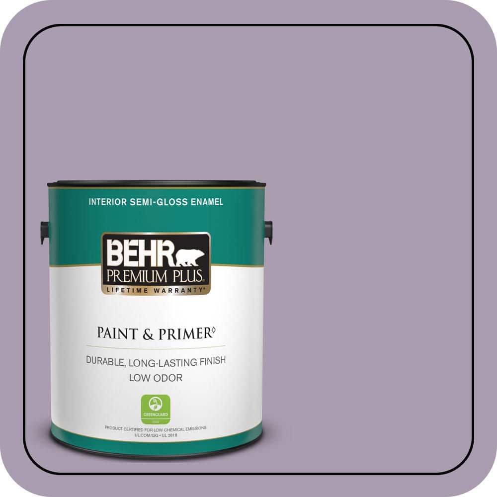 BEHR PREMIUM PLUS 1 gal. #PPU16-12 Charm Semi-Gloss Enamel Low Odor Interior Paint & Primer