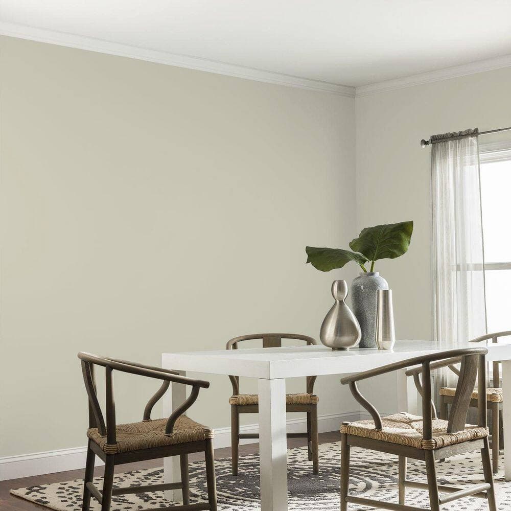 Glidden Ultra-Hide 1 gal. PPG1029-3 French Gray Linen Eggshell Interior Paint (4)