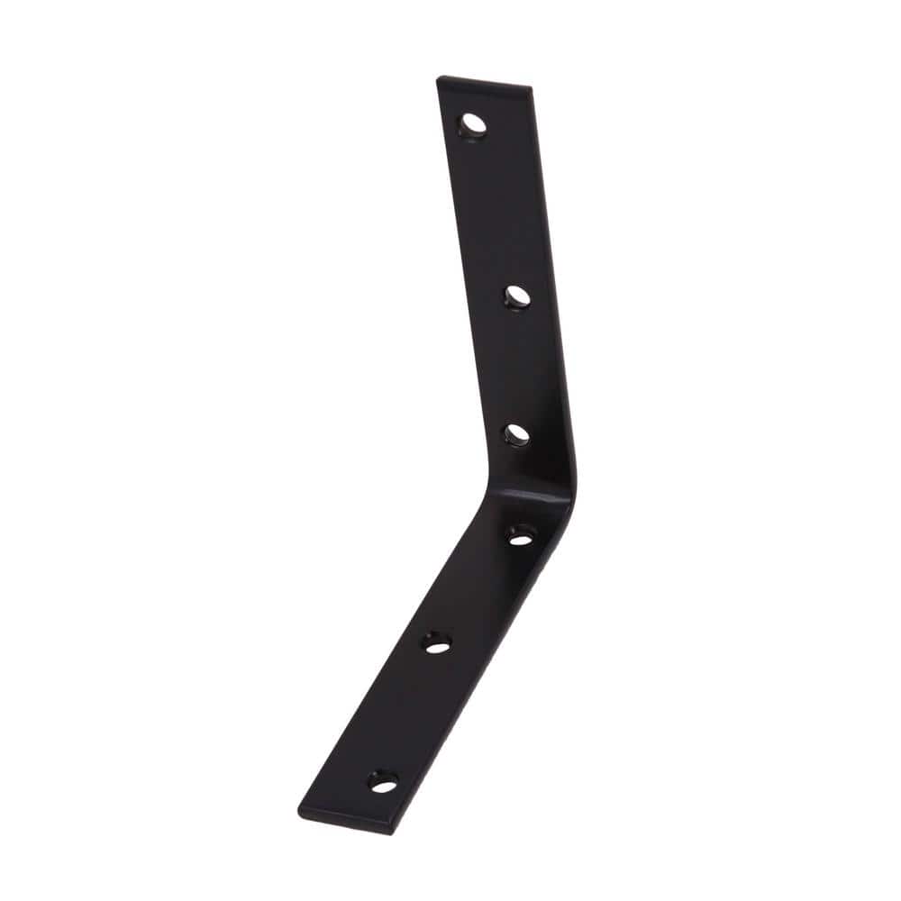 Everbilt 6 in. Black Corner Brace (2)