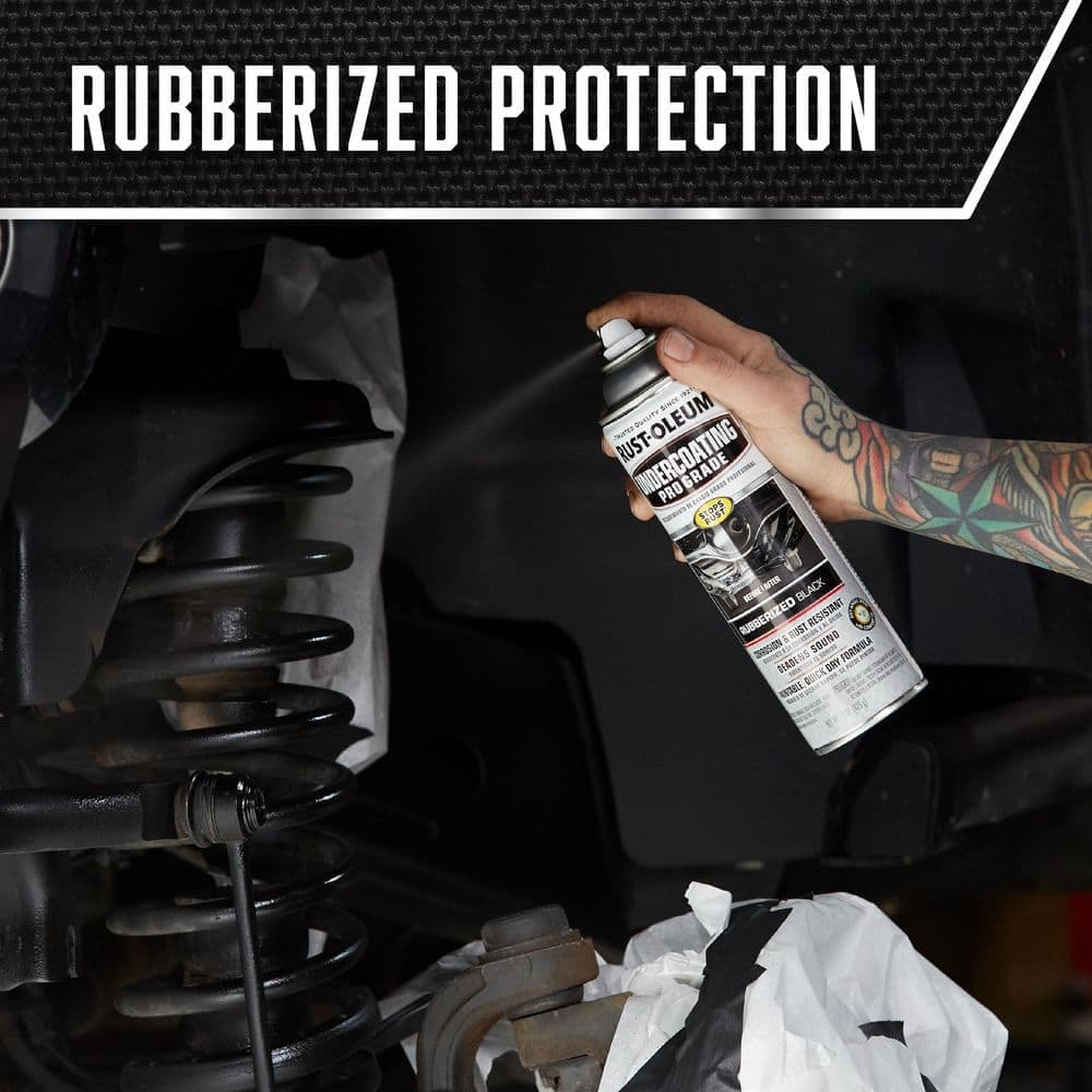 Rust-Oleum Automotive 15 oz. Professional Grade Matte Black Rubberized Undercoating Spray (6-Pack) (3)