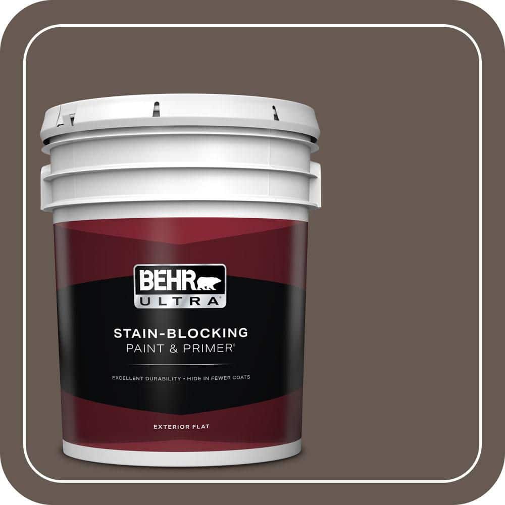 BEHR ULTRA 5 gal. #N200-7 Underground Flat Exterior Paint & Primer