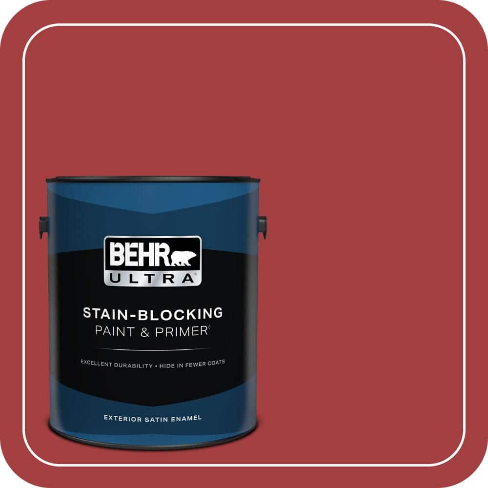 BEHR ULTRA 1 gal. #P140-7 No More Drama Satin Enamel Exterior Paint & Primer