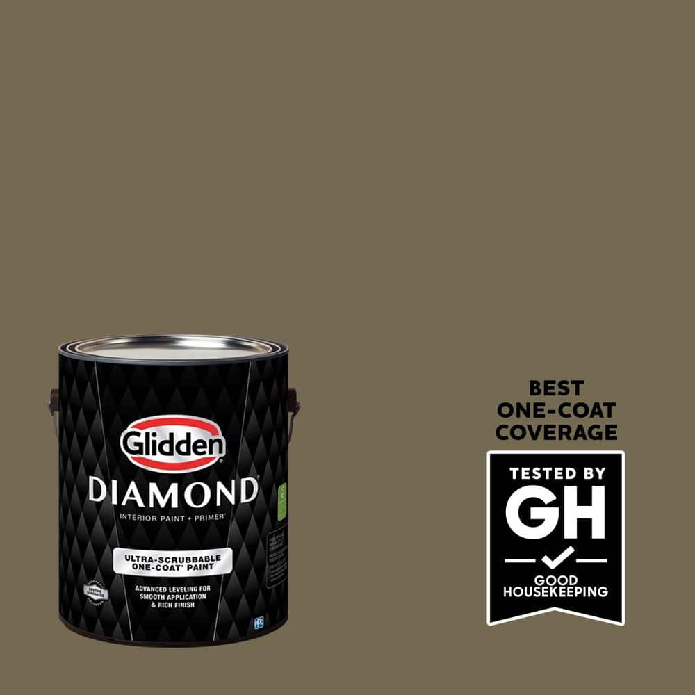 Glidden Diamond 1 gal. PPG1026-7 Hip Waders Satin Interior Paint with Primer