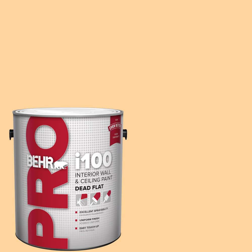 BEHR PRO 1 gal. #P240-3 Mango Nectar Dead Flat Interior Paint