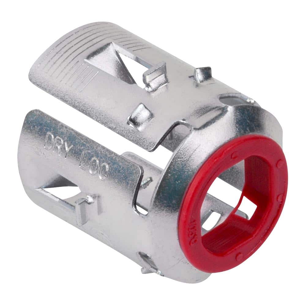 Steel City . Standard Fitting Steel Snap-In Fitting for MC Cable (XC130-J25-4R)