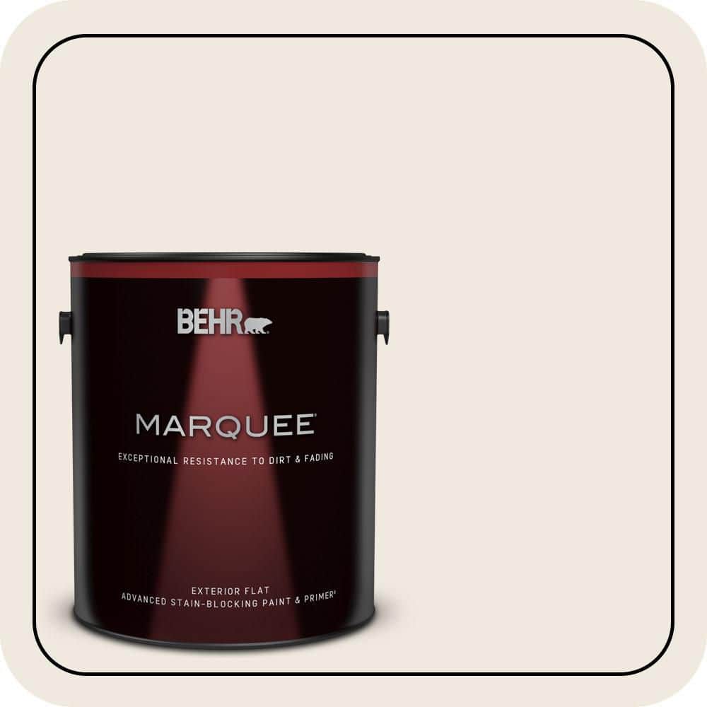 BEHR MARQUEE 1 gal. #720C-1 White Truffle Flat Exterior Paint & Primer (1)