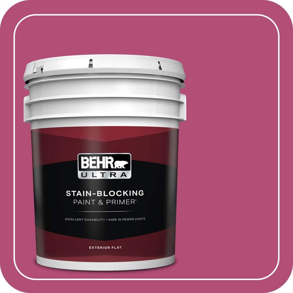BEHR ULTRA 5 gal. #P120-6 Diva Glam Flat Exterior Paint & Primer