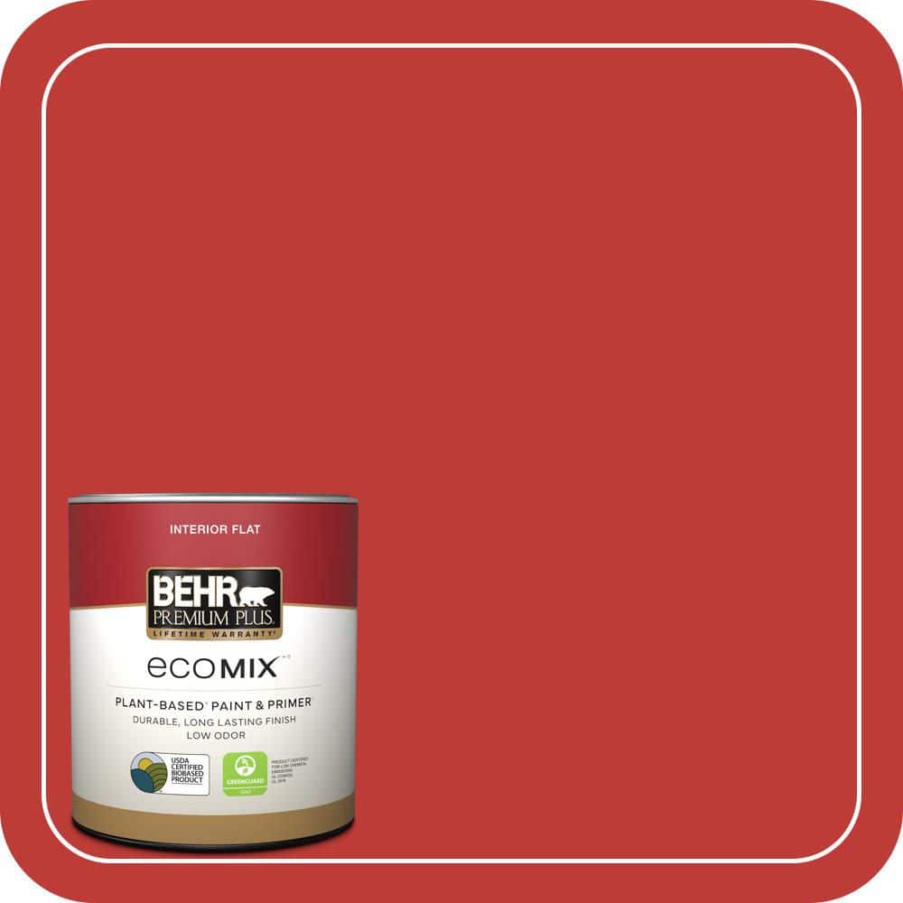 BEHR PREMIUM PLUS 1 qt. #P150-7 Flirt Alert Flat EcoMix Plant-Based Interior Paint & Primer (1)