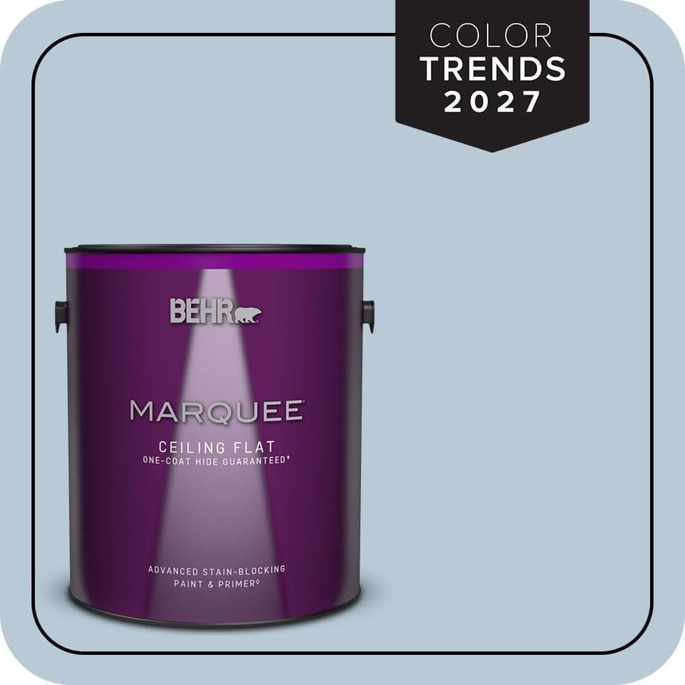 BEHR MARQUEE 1 gal. #PPU14-15 Denim Light Ceiling Flat Interior Paint & Primer