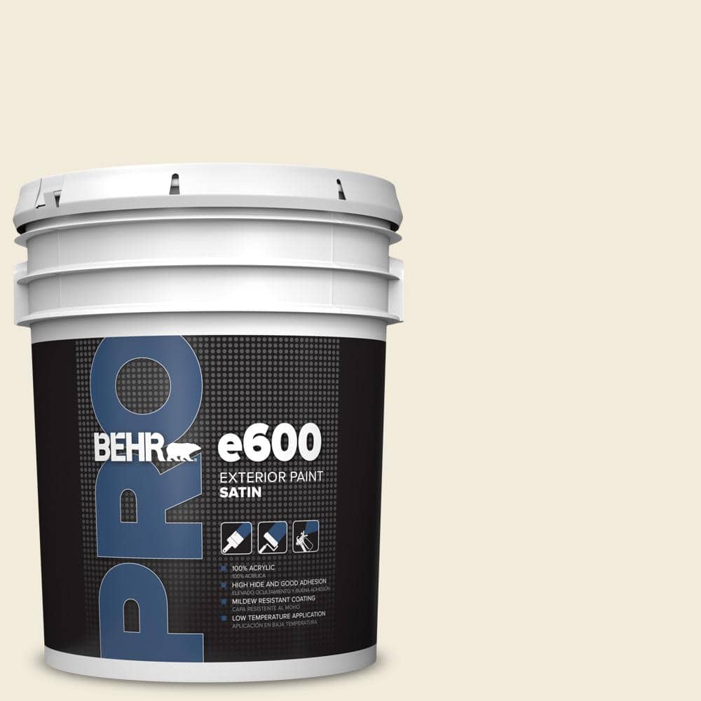 BEHR PRO 5 gal. #ECC-42-2 Cotton Ridge Satin Exterior Paint