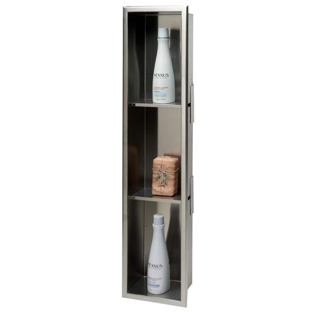 ALFI BRAND 36 in. x 8 in. x 4 in. Niche in Brushed Stainless Steel (1)
