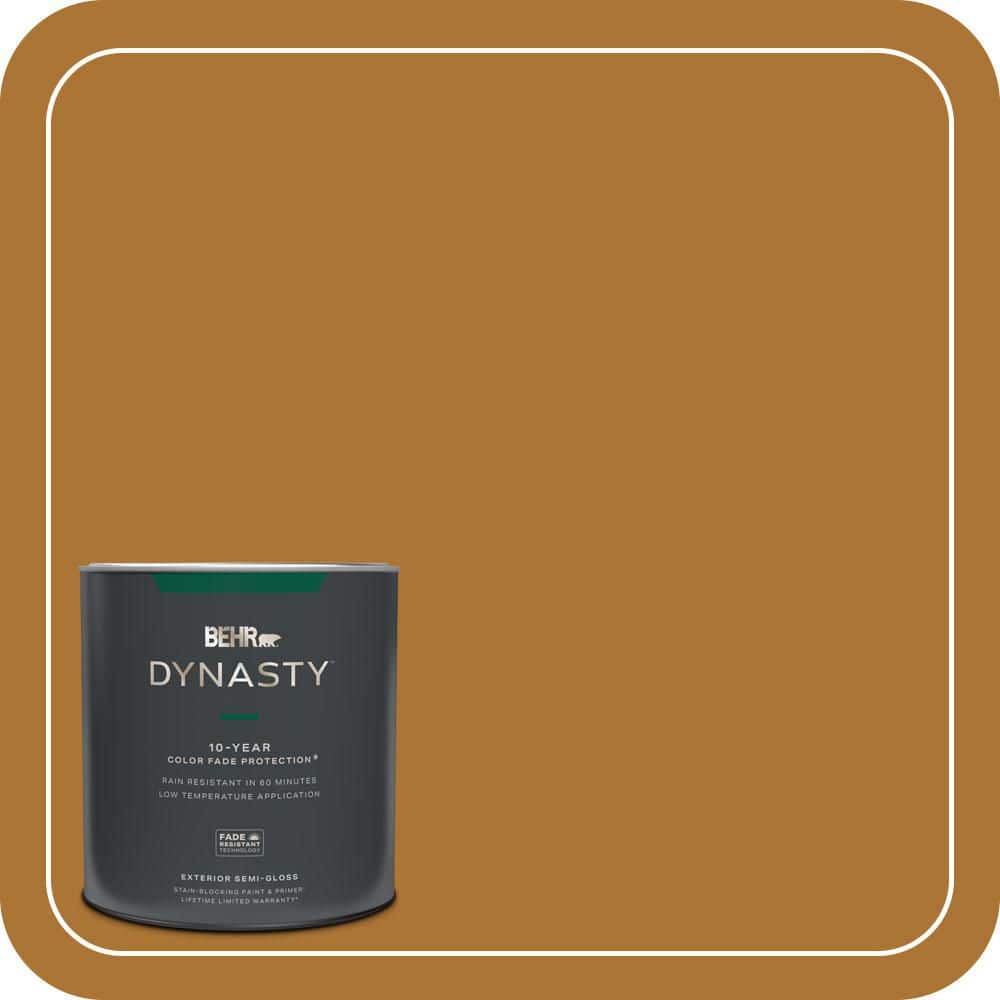 BEHR DYNASTY 1 qt. #S-H-320 Enchanting Ginger Semi-Gloss Exterior Stain-Blocking Paint & Primer