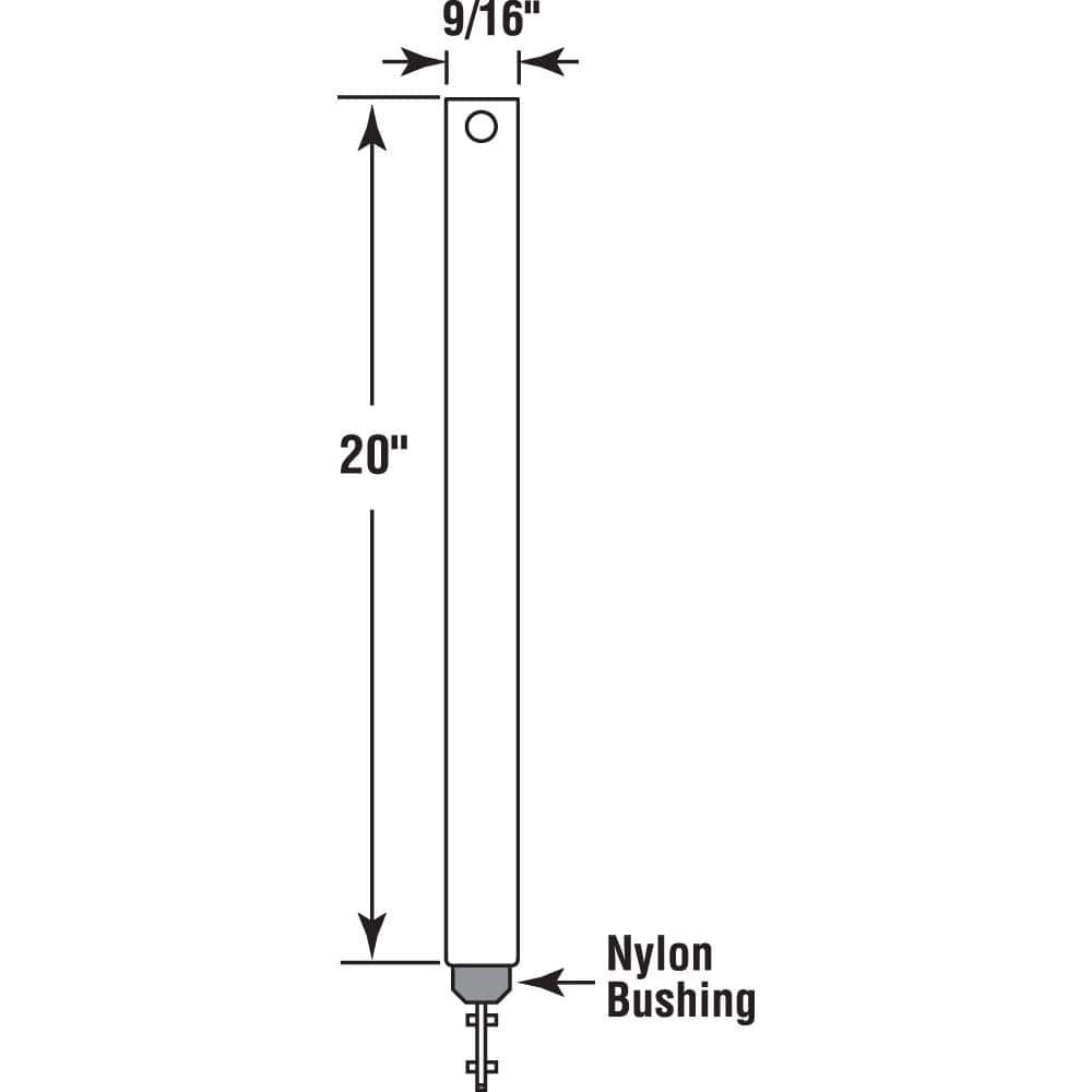 Prime-Line 20 in. Spiral Tilt Balance, Blue Tip (Single Pack) (2)