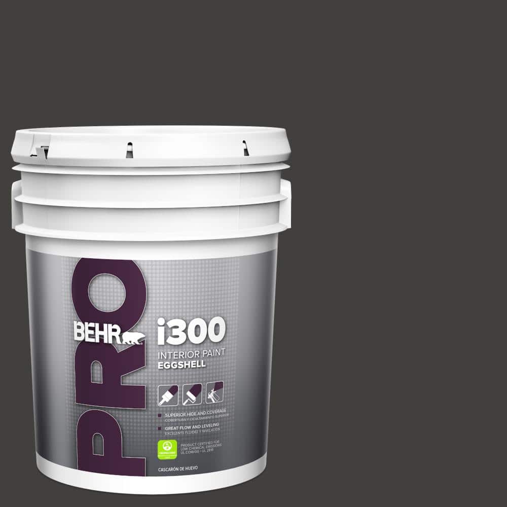 BEHR PRO 5 gal. #N510-7 Blackout Eggshell Interior Paint