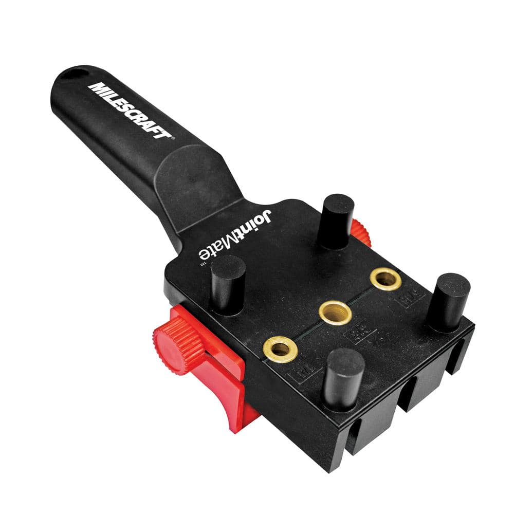 Milescraft Joint Mate Self Centering Dowel Jig Corner, Edge and Surface Joints 1/4 in. 5/16 in. 3/8 in. Hardened Steel Bushings