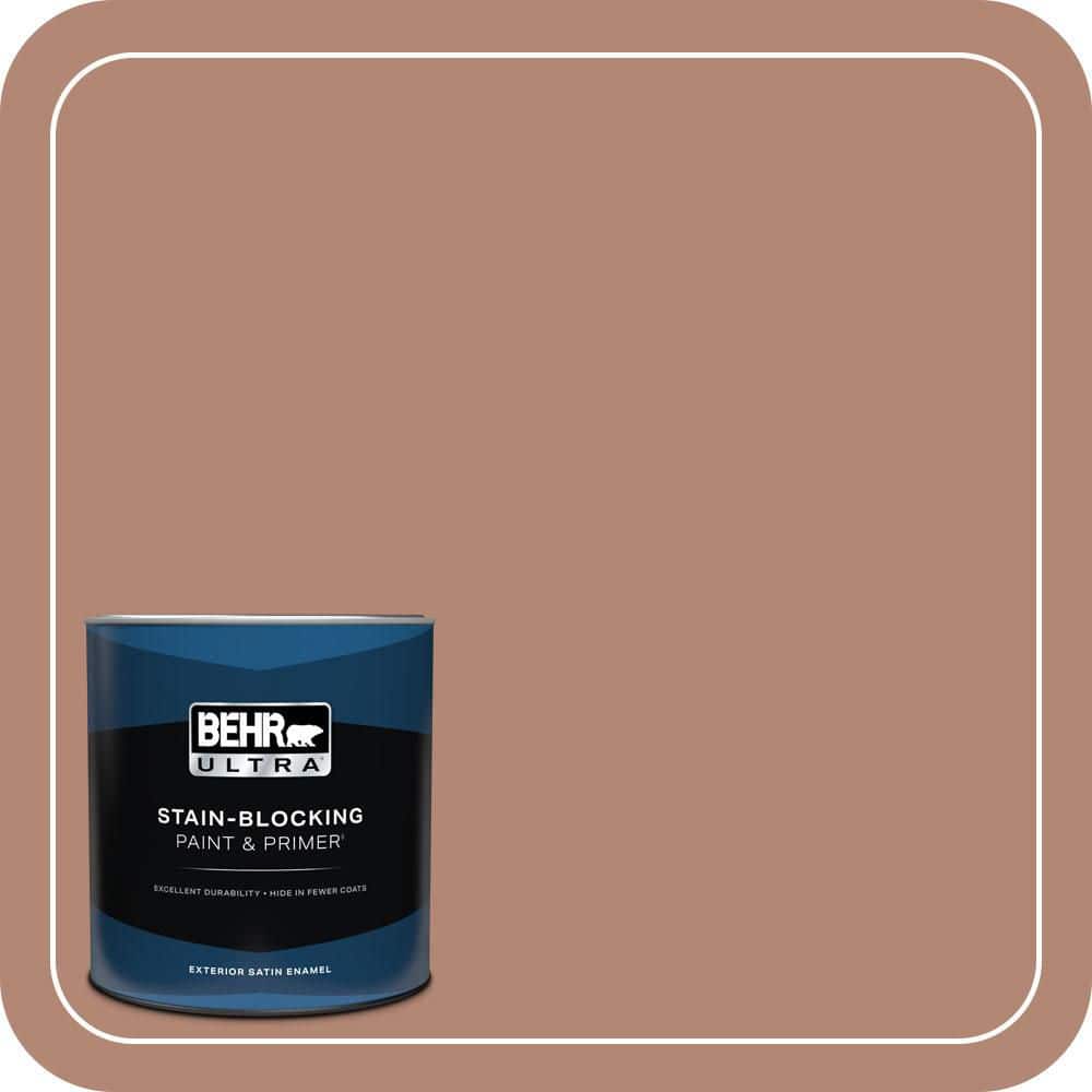 BEHR ULTRA 1 qt. #PMD-98 Painted Skies Satin Enamel Exterior Paint & Primer