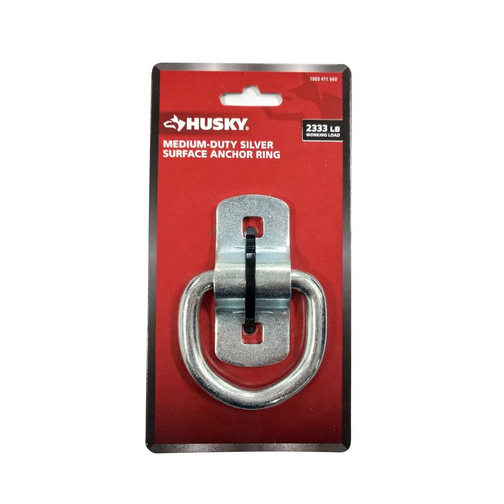 Husky Medium-Duty Silver Surface Anchor Ring