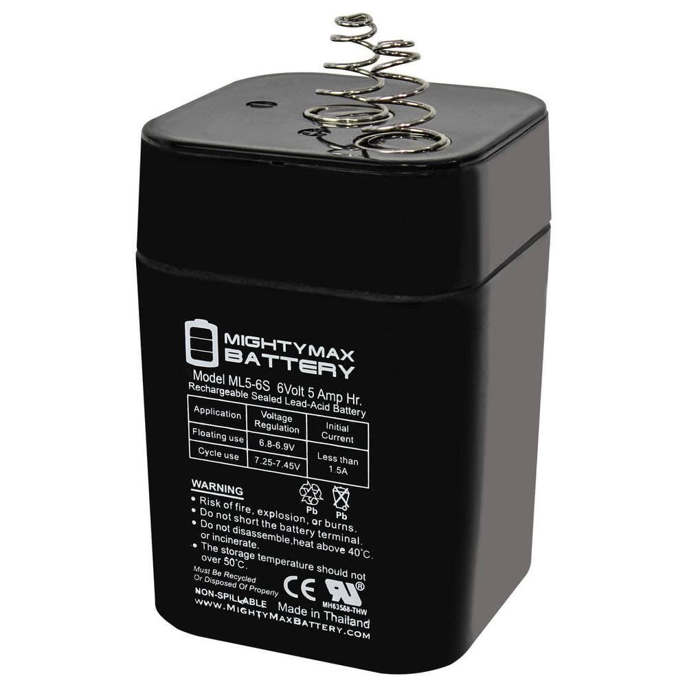 MIGHTY MAX BATTERY 6V 5Ah Sealed Lead Acid Battery for Rayovac I6V-B2A