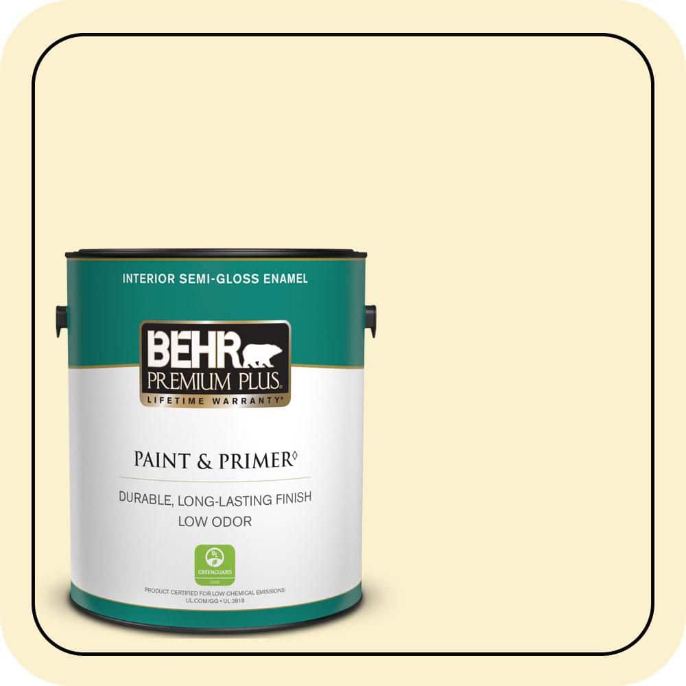 BEHR PREMIUM PLUS 1 gal. #P280-1 Summer Bliss Semi-Gloss Enamel Low Odor Interior Paint & Primer