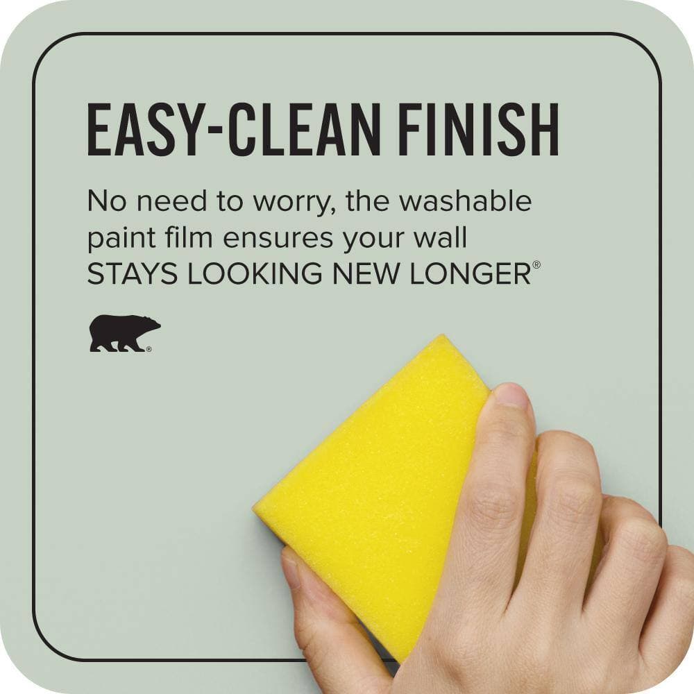 BEHR ULTRA 1 gal. #N400-2 Frosted Sage Extra Durable Flat Interior Paint & Primer (4)