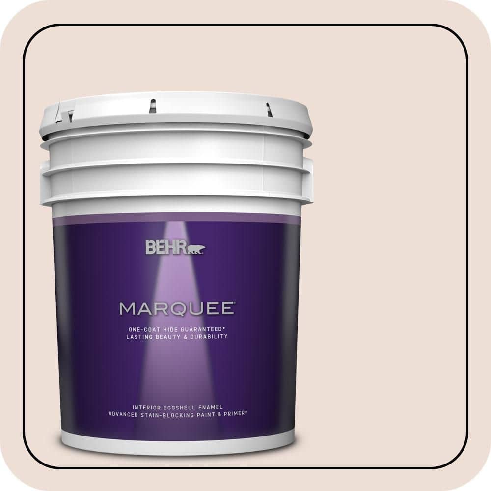 BEHR MARQUEE 5 gal. #RD-W11 Heavenly Aromas Eggshell Enamel Interior Paint & Primer