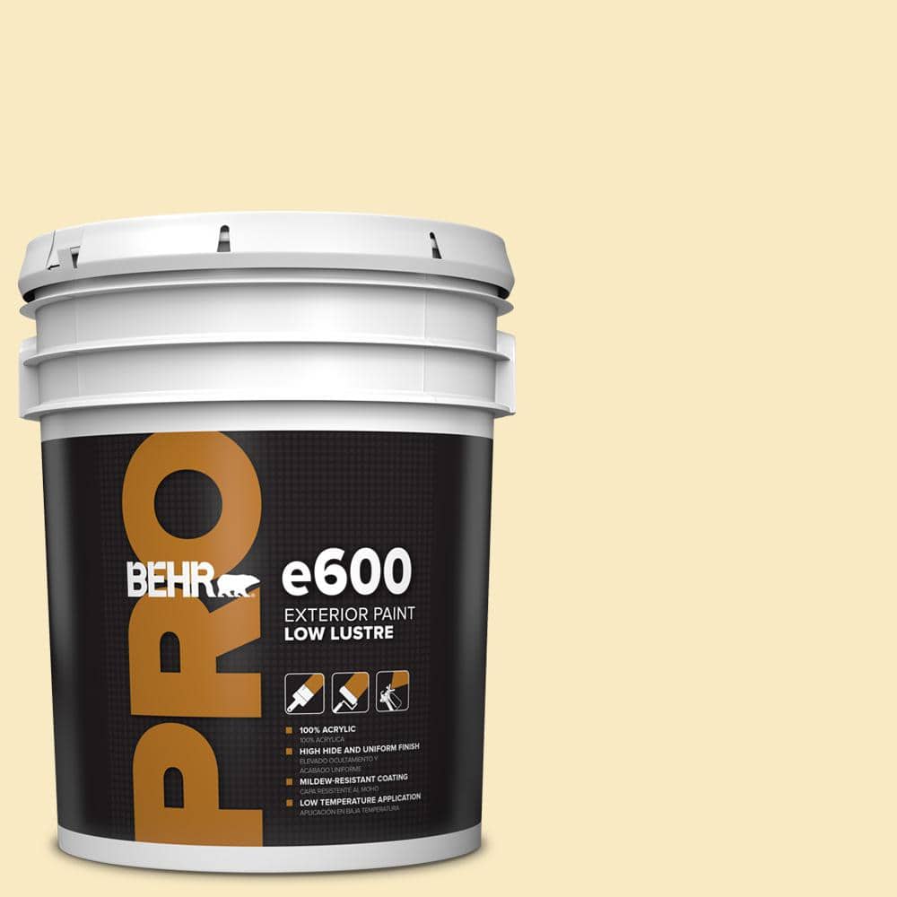 BEHR PRO 5 gal. #340A-2 Rich Cream Low Luster Exterior Paint