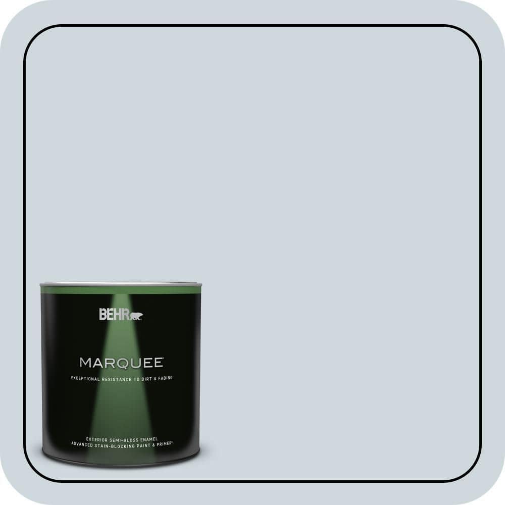 BEHR MARQUEE 1 qt. #560E-2 Cumberland Fog Semi-Gloss Enamel Exterior Paint & Primer