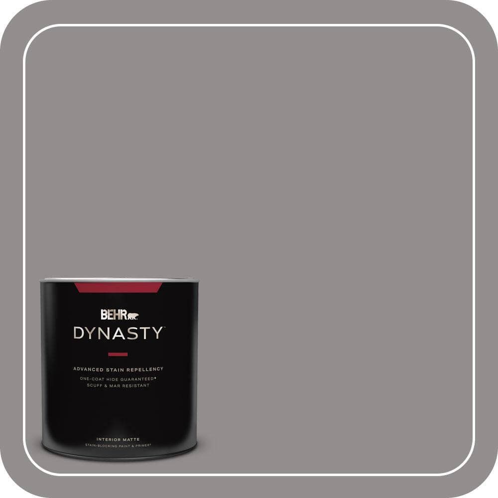 BEHR DYNASTY 1 qt. #PPU16-14 Plum Smoke Matte Interior Stain-Blocking Paint & Primer