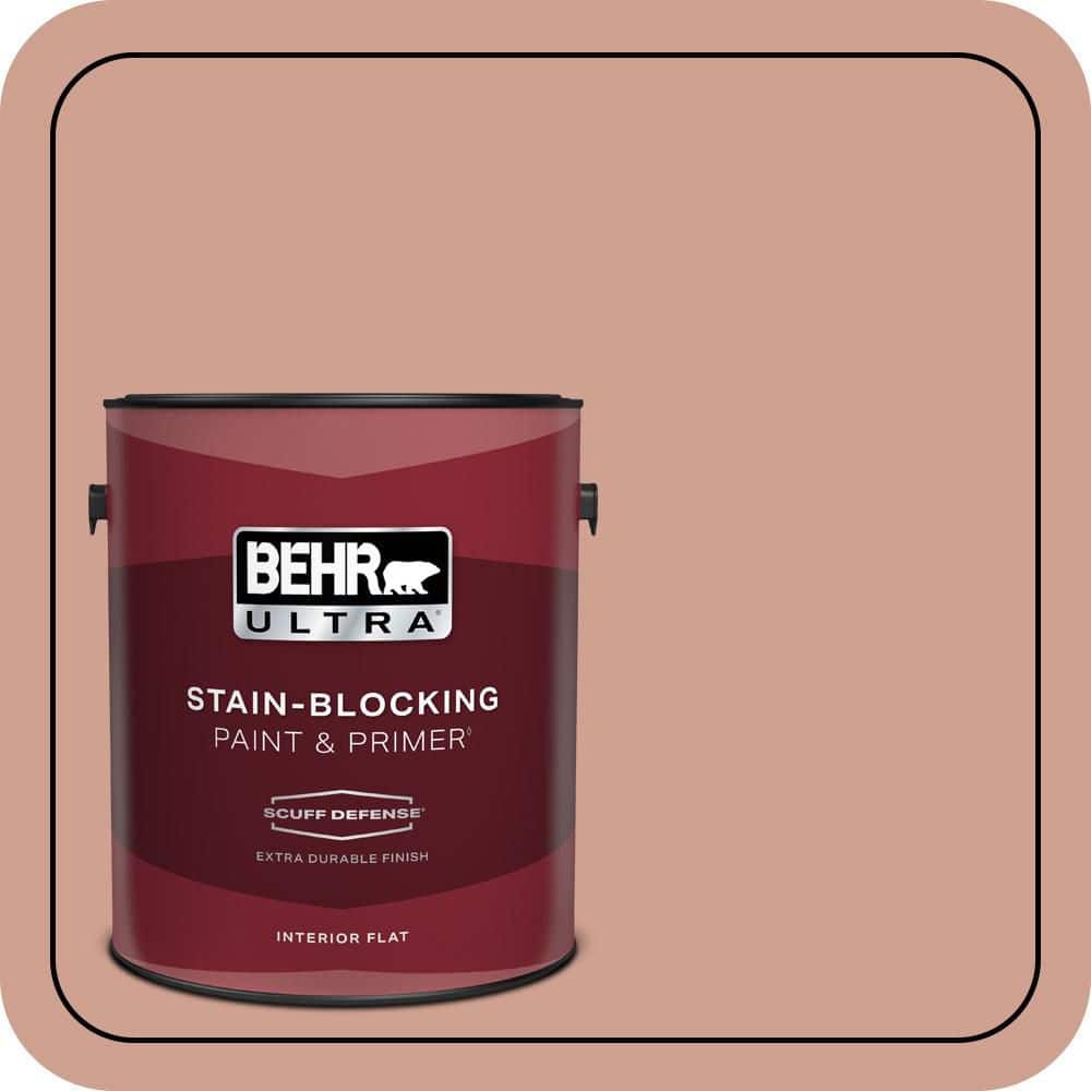 BEHR ULTRA 1 gal. #S180-4 Shiny Kettle Extra Durable Flat Interior Paint & Primer (1)