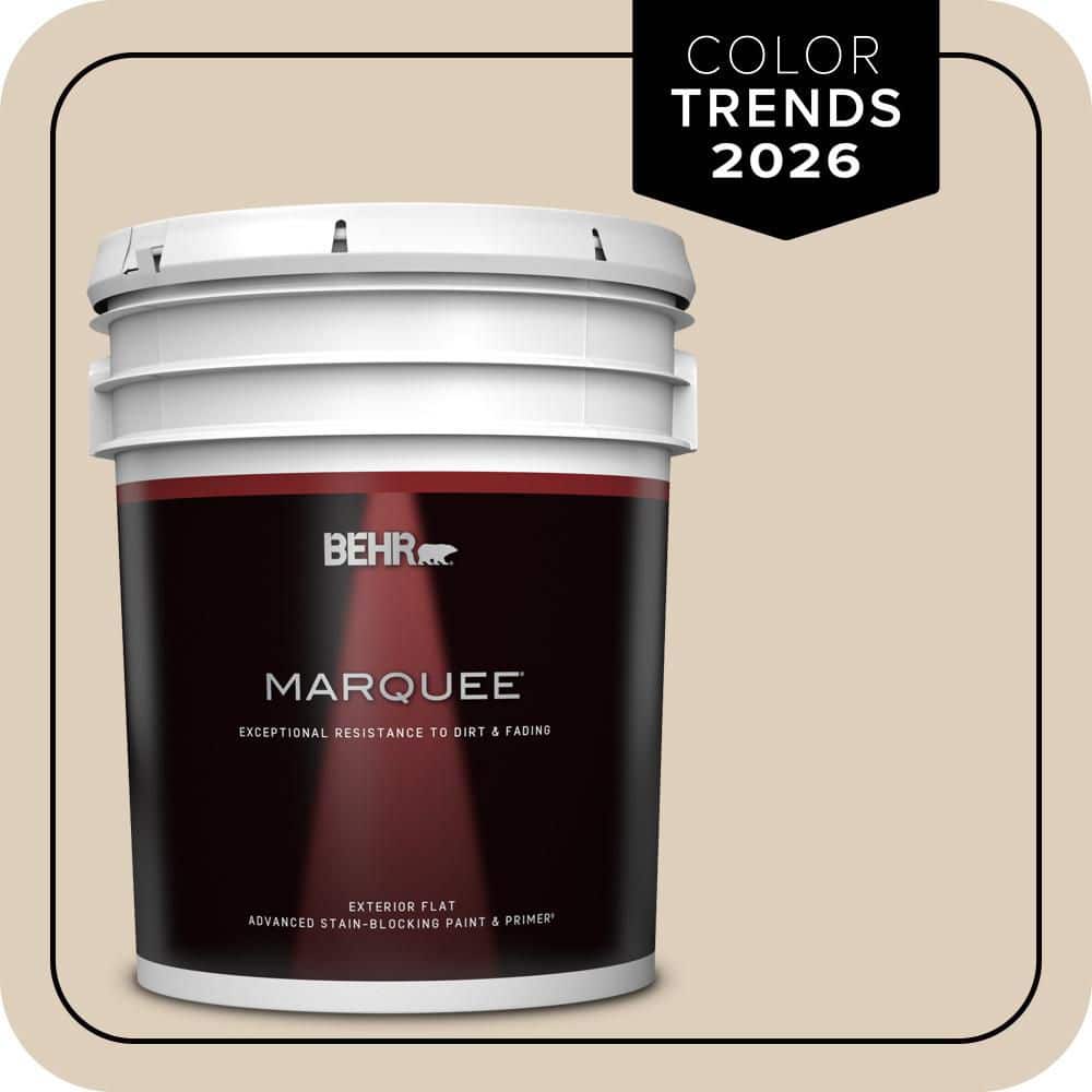 BEHR MARQUEE 5 gal. #MQ3-11 Dainty Lace Flat Exterior Paint & Primer (1)
