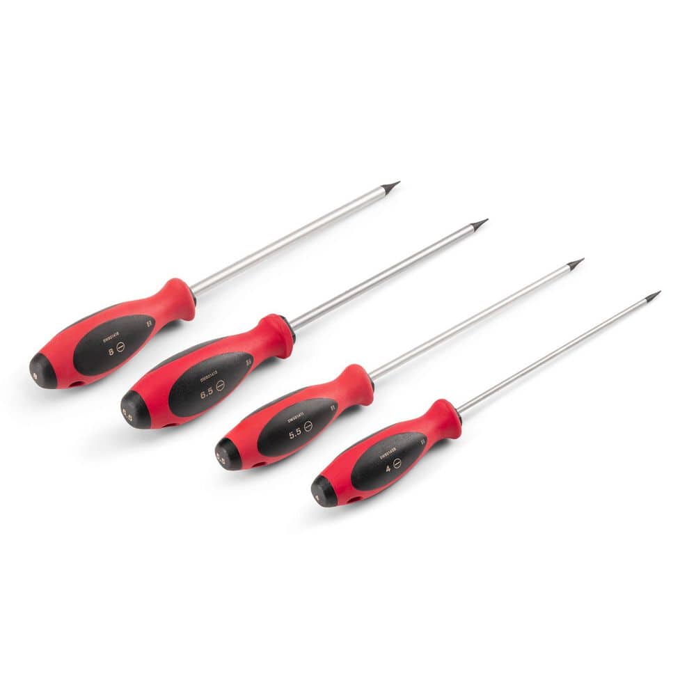TEKTON Slotted Screwdriver Set - 8 in. Shanks, 4-Piece (4-8 mm) (2)