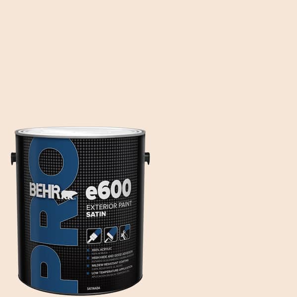 BEHR PRO 1 gal. #280E-1 Heirloom Lace Satin Exterior Paint (2)