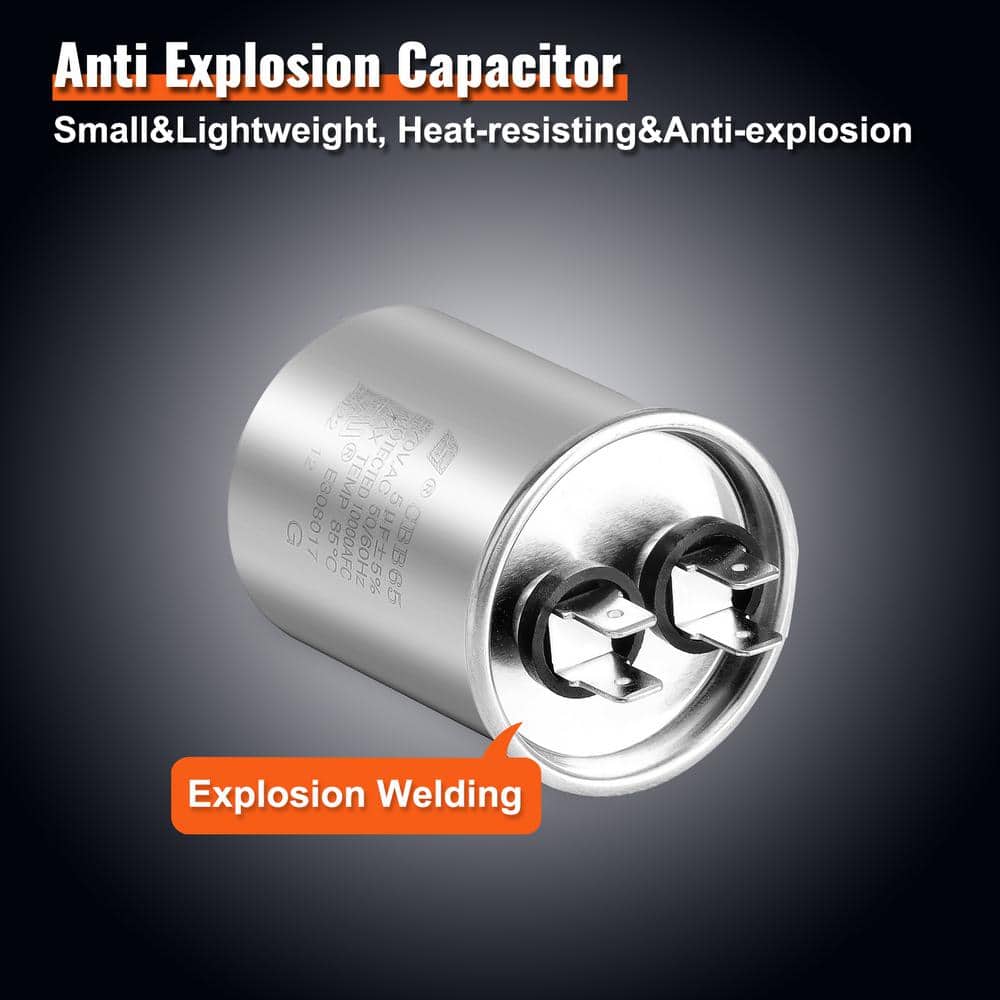 VEVOR Condenser Fan Motor 1/4 HP 1100 RPM Reversible Rotating 208V-230V Condenser Motor 180W Explosion-proof CBB65 5F (3)