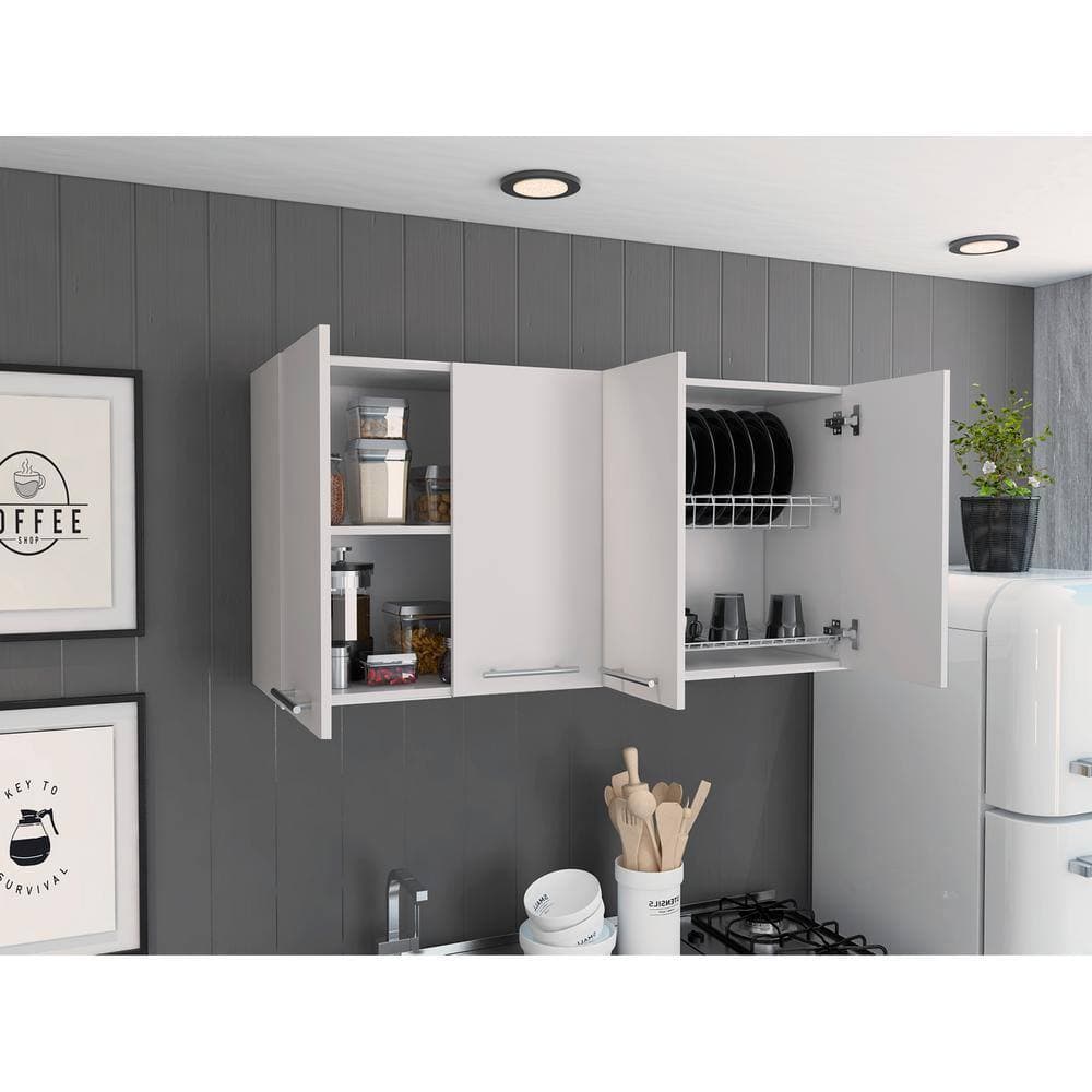 Tenleaf 47.2 in. W x 13.1 in. D x 23.6 in. H Bathroom Storage Wall Cabinet in White (3)