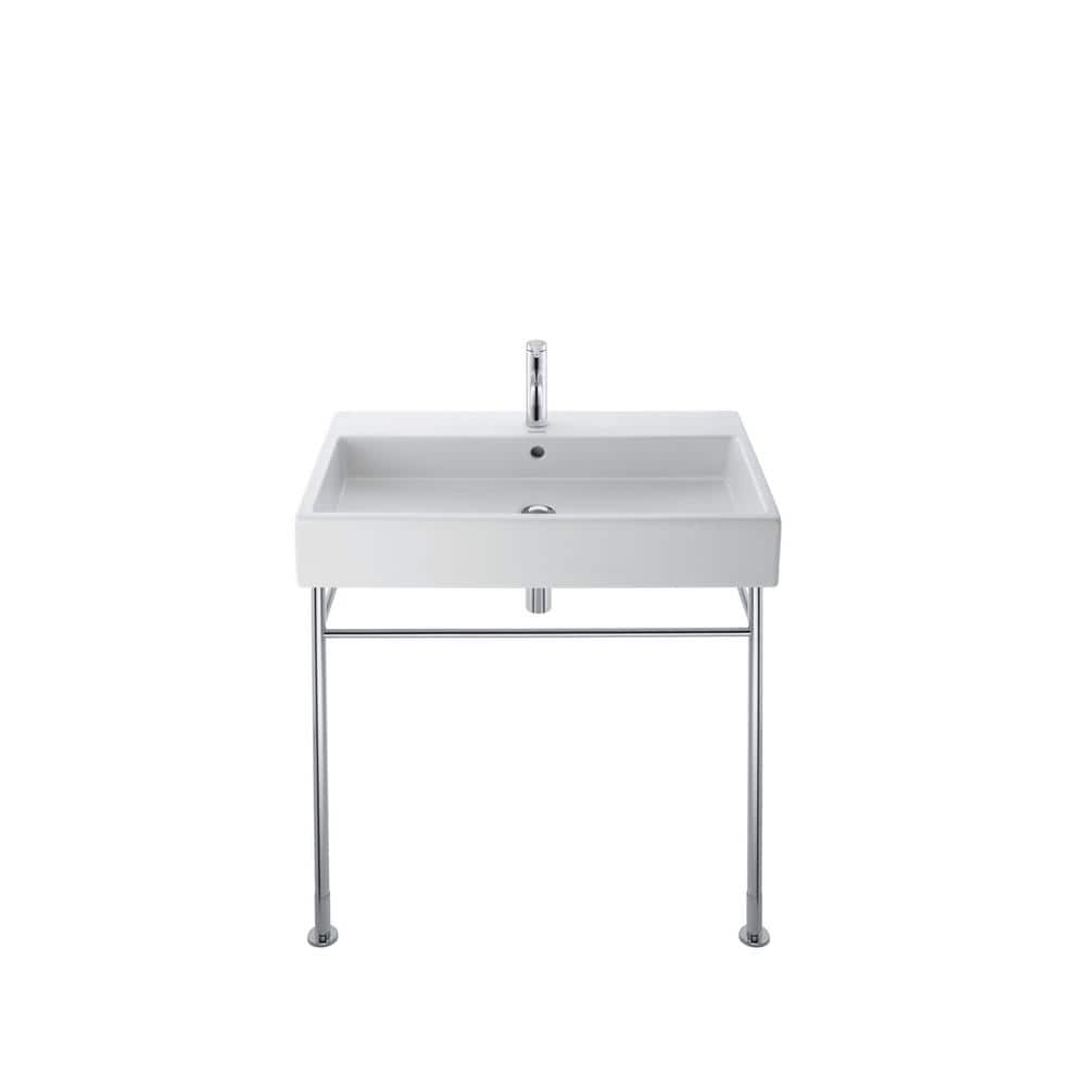 Duravit Vero Metal Pedestal Sink Base (2)