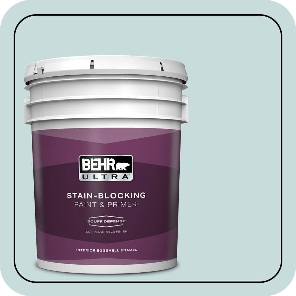BEHR ULTRA 5 gal. #S440-1 Sunken Pool Extra Durable Eggshell Enamel Interior Paint & Primer