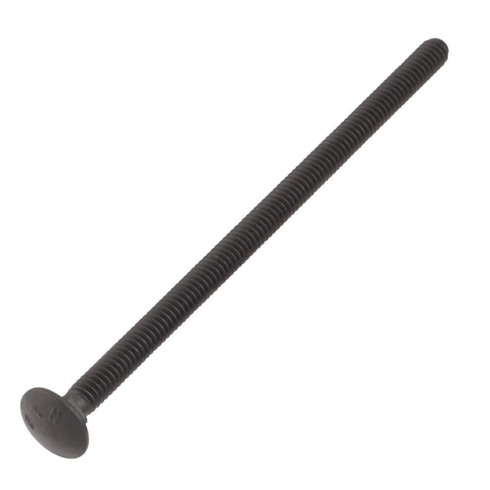 DECKMATE 1/4 in. -20 x 5 in. Black Deck Exterior Carriage Bolt