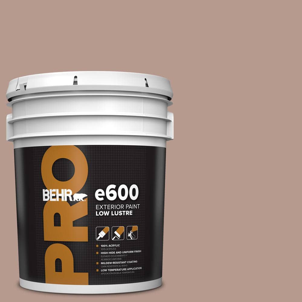 BEHR PRO 5 gal. #MQ1-55 Lite Cocoa Low Luster Exterior Paint
