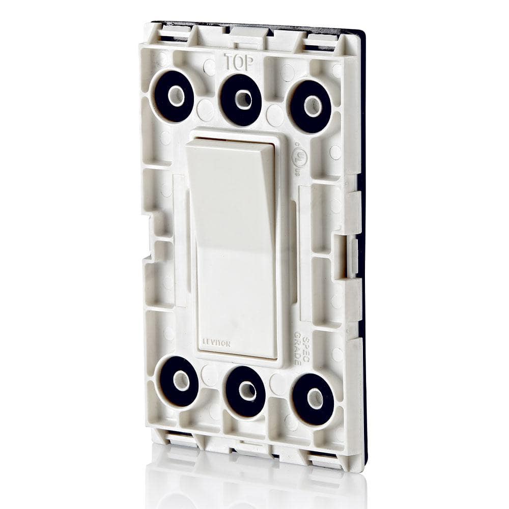 Leviton 15 Amp Decora Weather-Resistant Single-Pole Switch , White W5601-W (4)