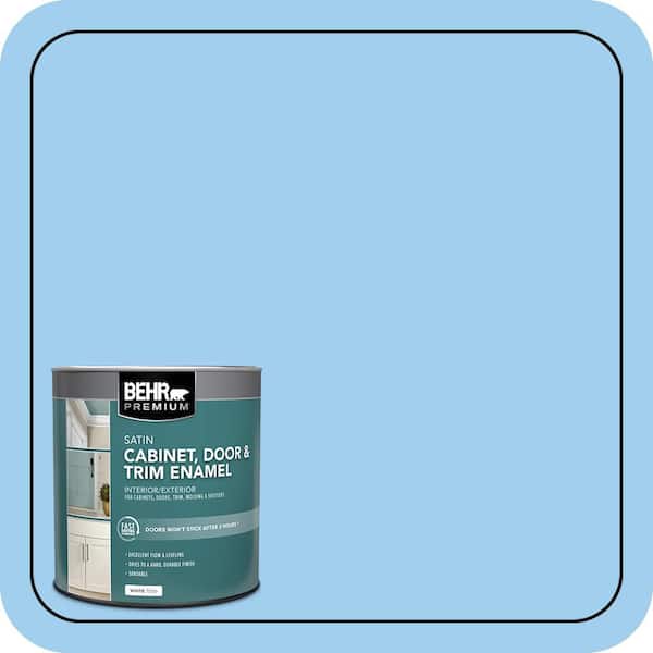 BEHR PREMIUM 1 qt. #P510-2 Mediterranean Charm Satin Enamel Interior/Exterior Cabinet, Door & Trim Paint (2)