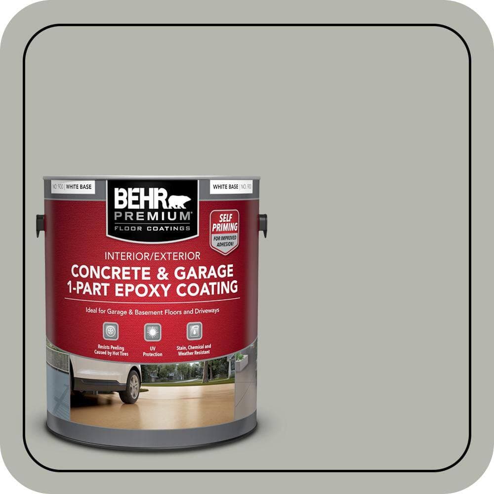 BEHR PREMIUM #PPU25-08 Self-Priming 1-Part Epoxy Satin Interior/Exterior Concrete and Garage Floor Paint (1)