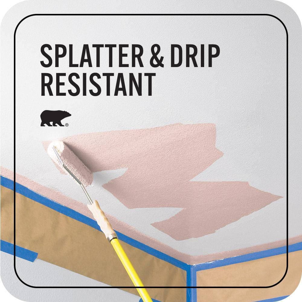 BEHR PREMIUM PLUS 1 gal. #S160-1 Iced Cherry Ceiling Flat Interior Paint & Primer (4)