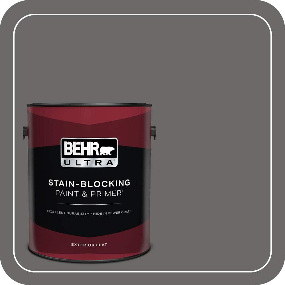 BEHR ULTRA 1 gal. #T11-5 Not So Innocent Flat Exterior Paint & Primer
