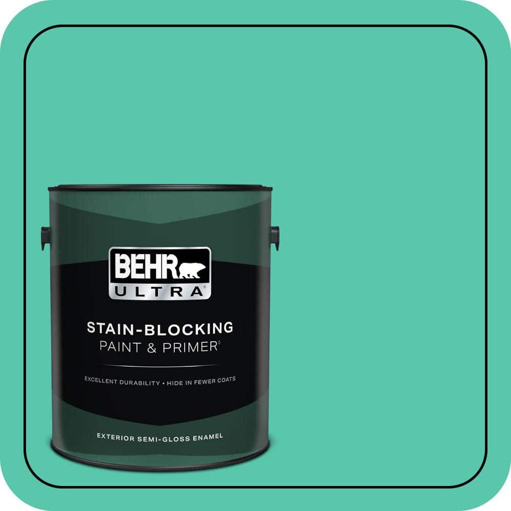 BEHR ULTRA 1 gal. #P430-4 Kauai Semi-Gloss Enamel Exterior Paint & Primer