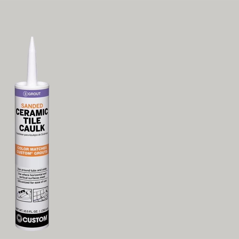 Custom Building Products Polyblend #544 10.5 oz. Rolling Fog Sanded Ceramic Tile Caulk (2)